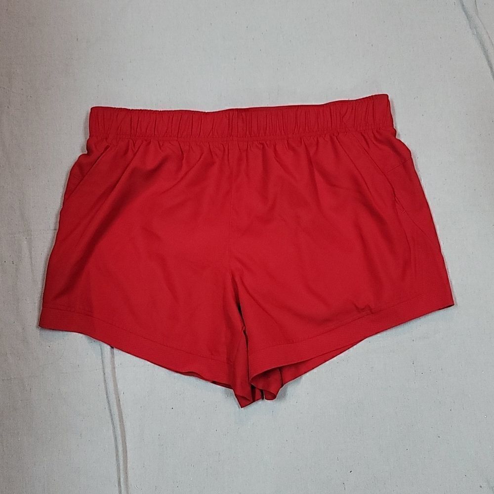 Womans Athletic Works Red Running Shorts!
